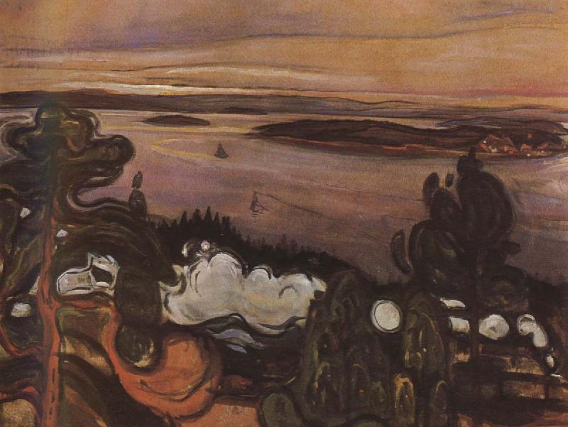 Edvard Munch Train oil painting image